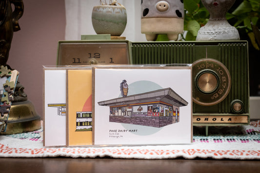 Greeting Card Building Drawing