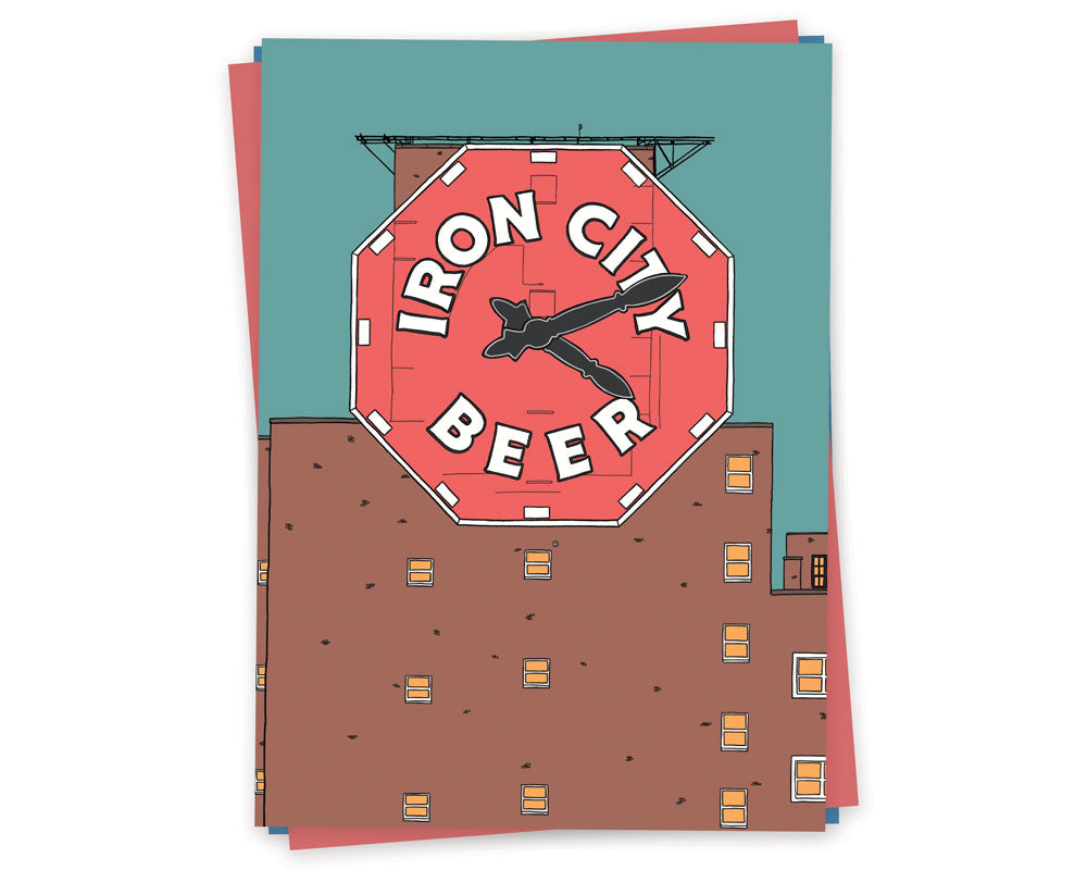 South Side Clock (Iron City Beer)