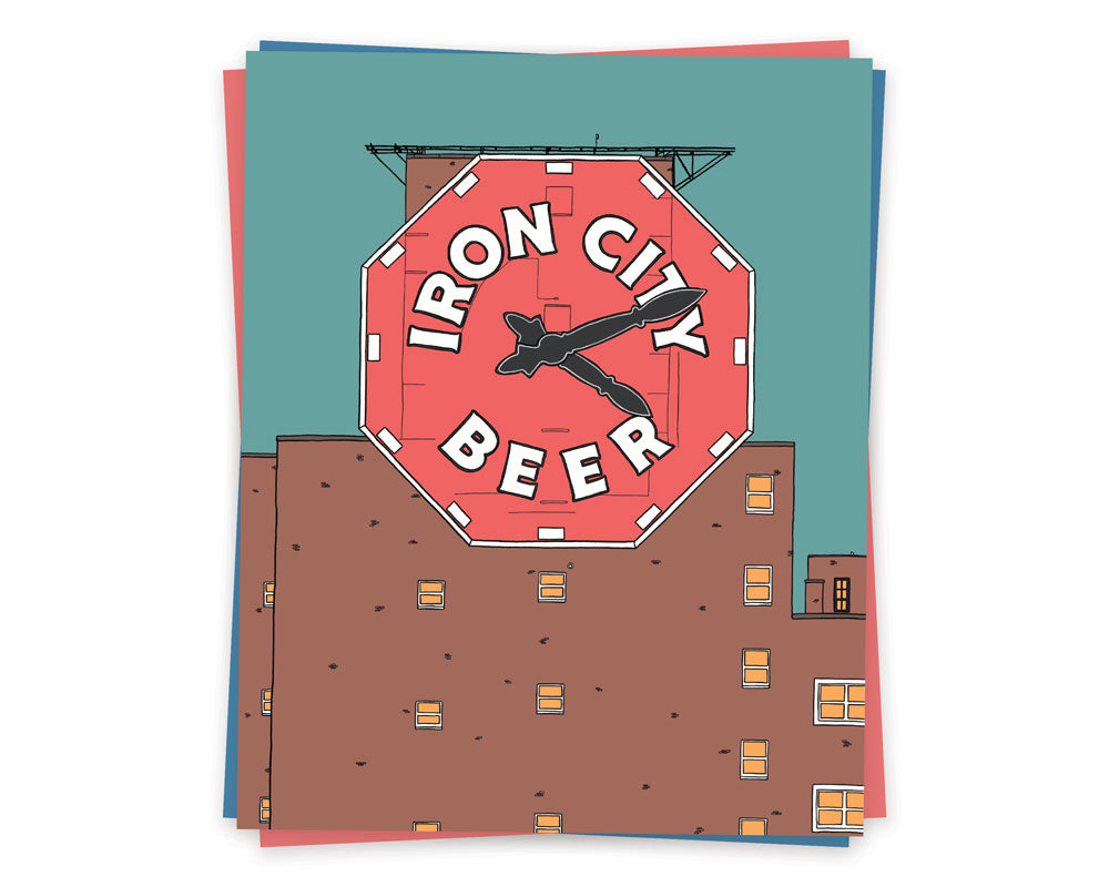 South Side Clock (Iron City Beer)