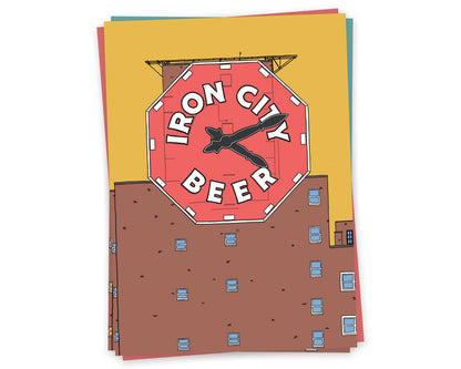 South Side Clock (Iron City Beer)